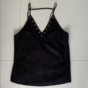 Black Suede Tank